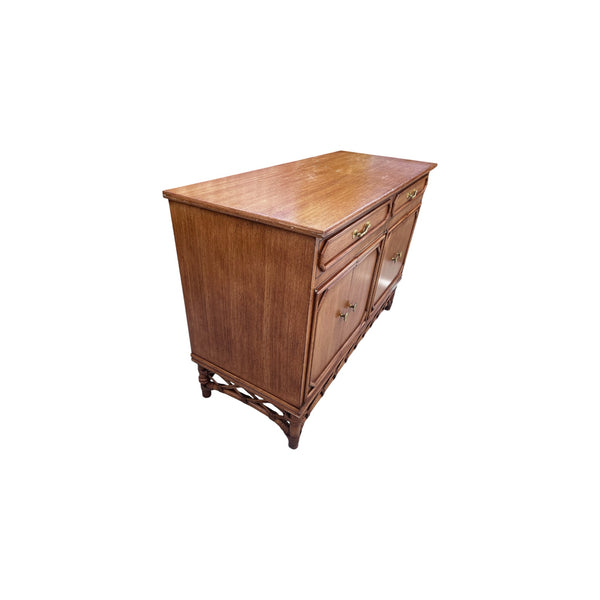 RARE Ficks Reed Dresser Buffet Server Sideboard Faux Bamboo file Cabinet