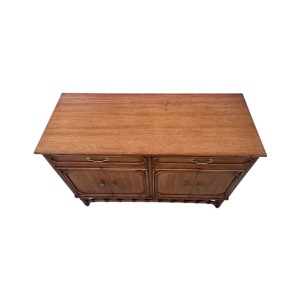 RARE Ficks Reed Dresser Buffet Server Sideboard Faux Bamboo file Cabinet