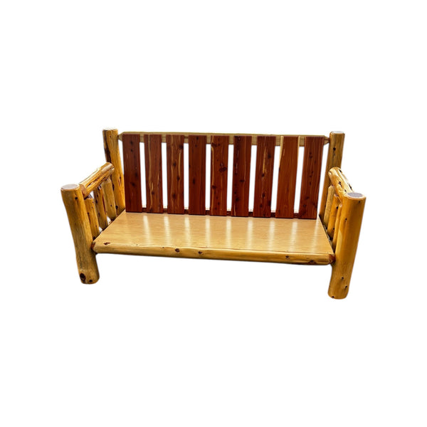 Cabinfield Red Cedar Rustic Log Sofa