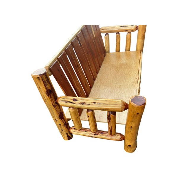 Cabinfield Red Cedar Rustic Log Sofa