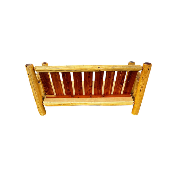Cabinfield Red Cedar Rustic Log Sofa