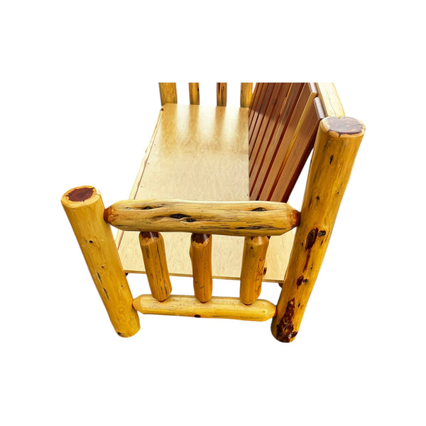 Cabinfield Red Cedar Rustic Log Sofa