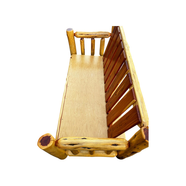 Cabinfield Red Cedar Rustic Log Sofa
