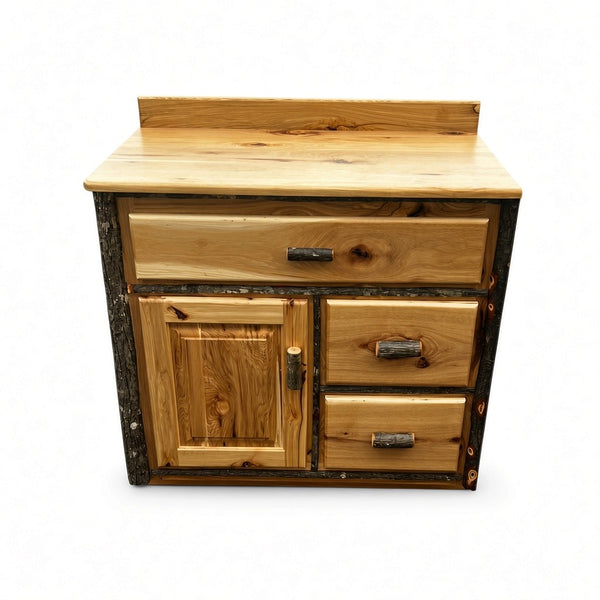 EZ Mountain Hickory Wood Amish Bathroom vanity 36"
