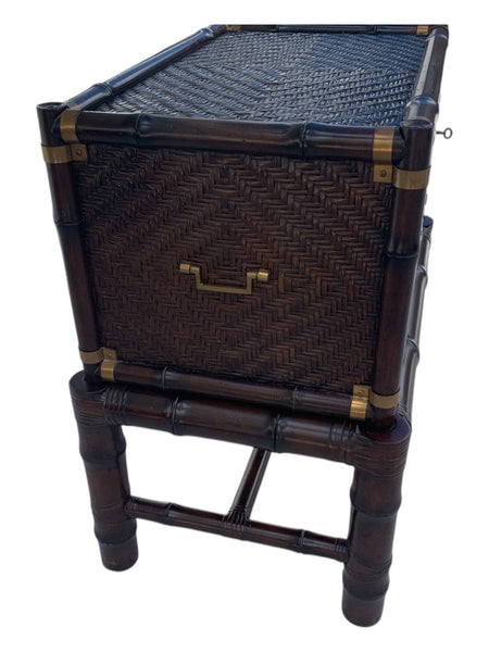 Ralph Lauren Rattan Bedside Table