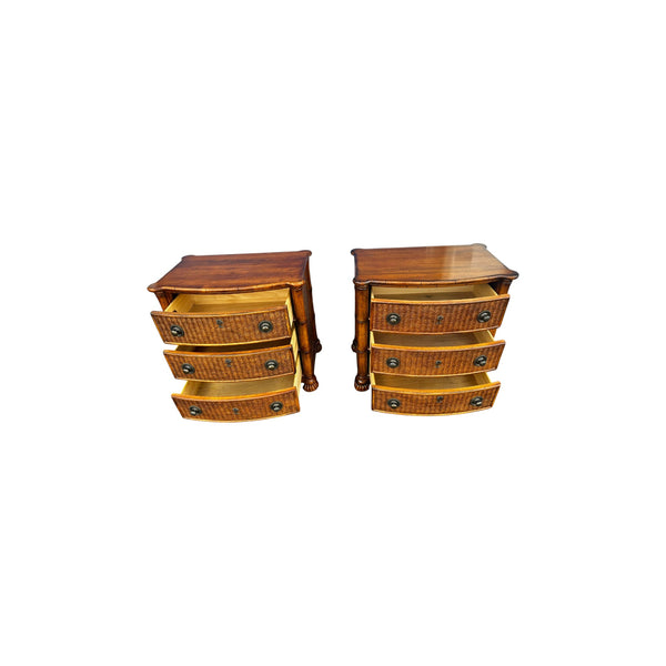Tommy Bahama Lexington Island Breeze Collection Bamboo Nightstands
