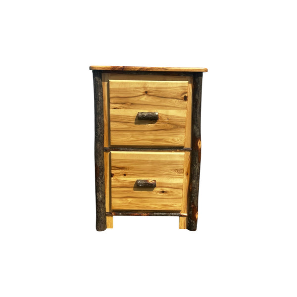 EZ Mountain Amish live edge Hickory wood File Cabinet
