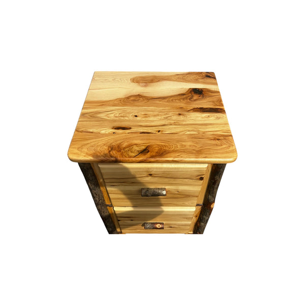 EZ Mountain Amish live edge Hickory wood File Cabinet