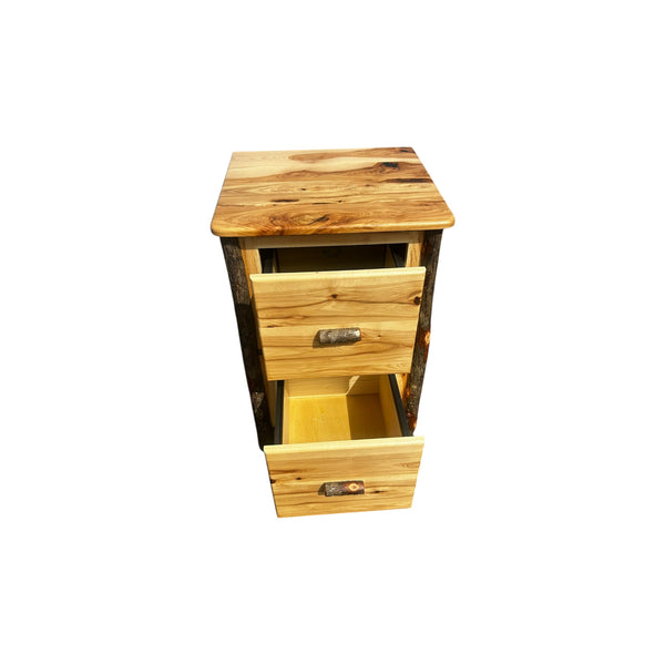 EZ Mountain Amish live edge Hickory wood File Cabinet
