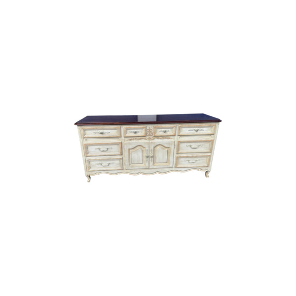 Dixie French Provincial 10 drawers long dresser