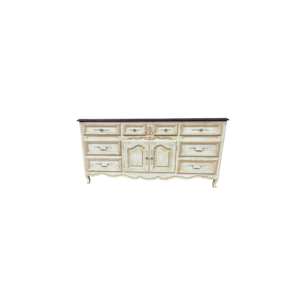 Dixie French Provincial 10 drawers long dresser