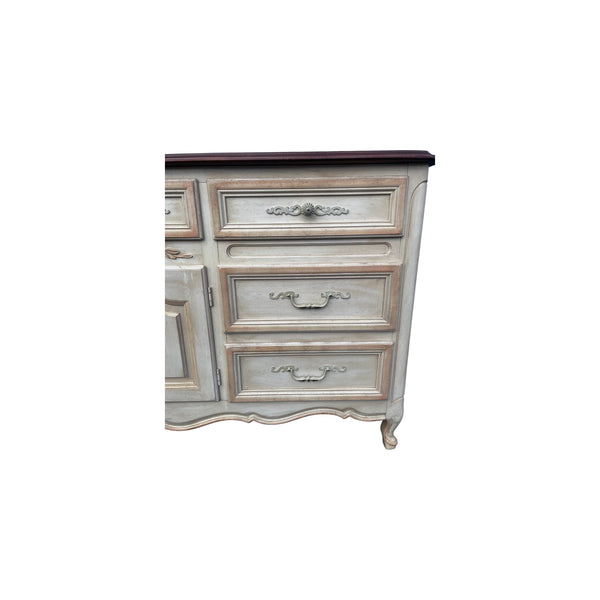 Dixie French Provincial 10 drawers long dresser