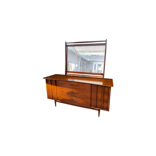 Kent Coffey Foreteller Mid century Dresser with Mirror
