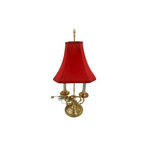 Baldwin Williamsburg  Tole Bouillotte Brass Lamp