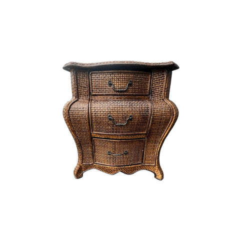 Wicker Bombay Chest of Drawers Bedside / Occasional Table