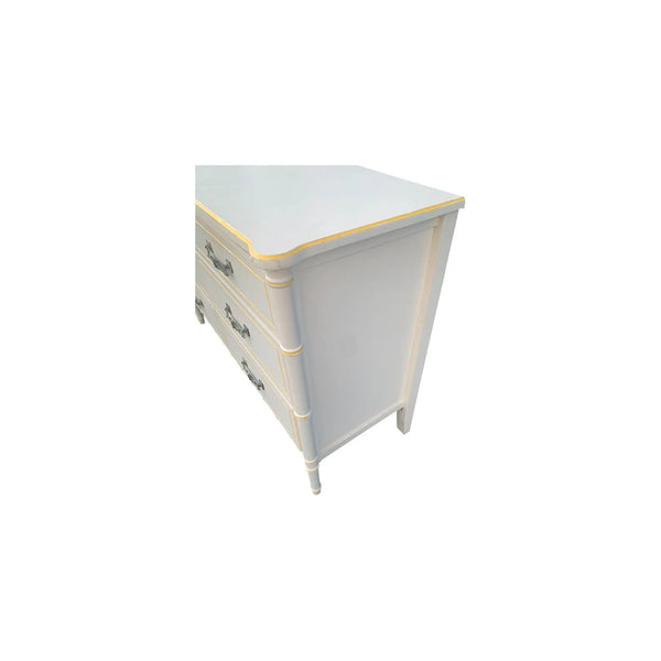 Faux Bamboo Dresser Hollywood Regency Beach 6 drawers Henry Link Bali Hai Style