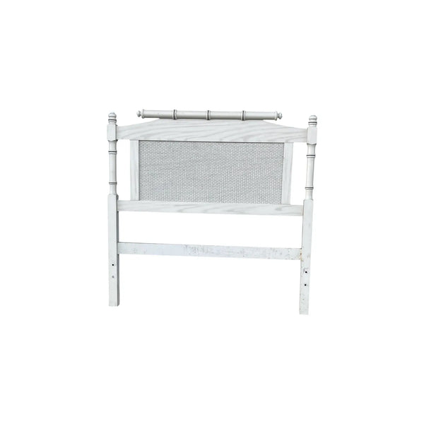 Set of 2 Faux Bamboo and Rattan Twin Headboards Henry Link Style