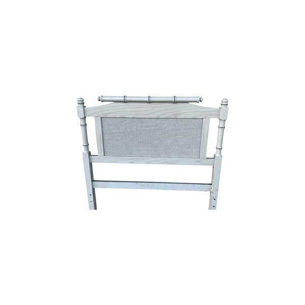 Set of 2 Faux Bamboo and Rattan Twin Headboards Henry Link Style