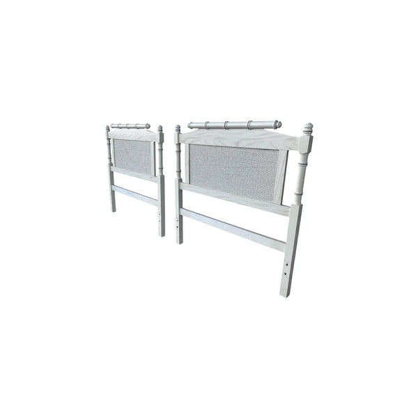 Set of 2 Faux Bamboo and Rattan Twin Headboards Henry Link Style