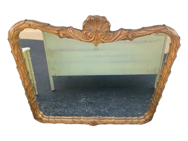 Horizontal Serge Roche Style Palm Frond Mirror