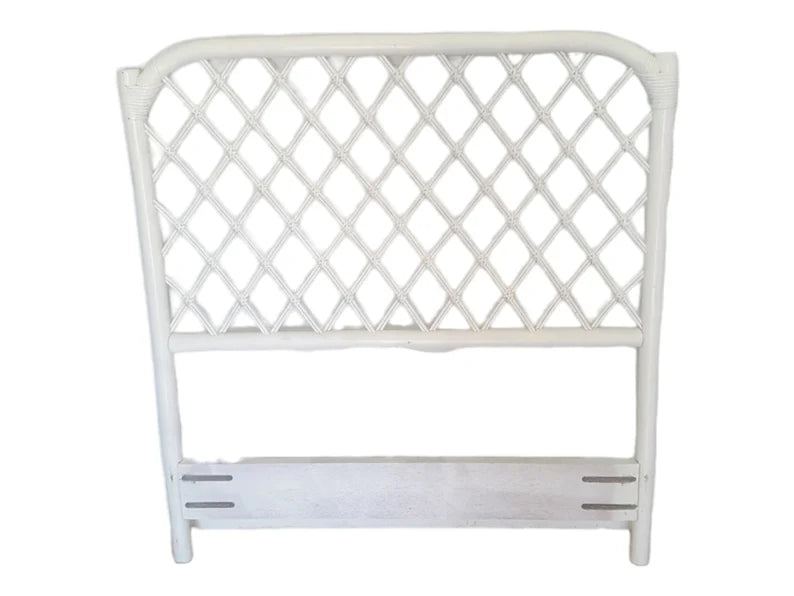 Vintage bamboo rattan twin bamboo headboard boho chic