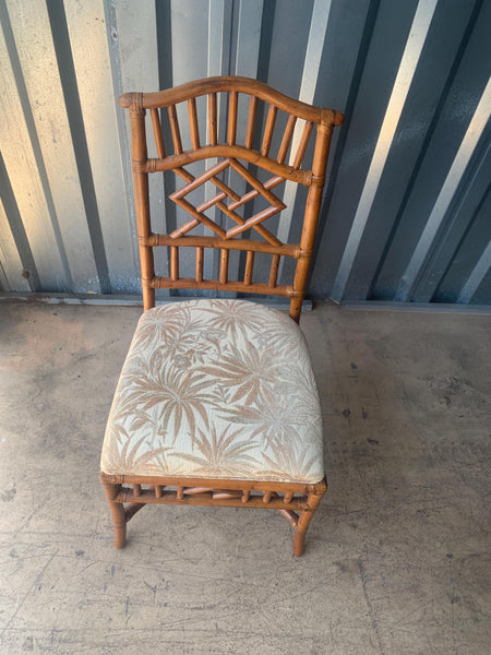 Tommy Bahama Writing desk single drawer with Chippendale bamboo chair