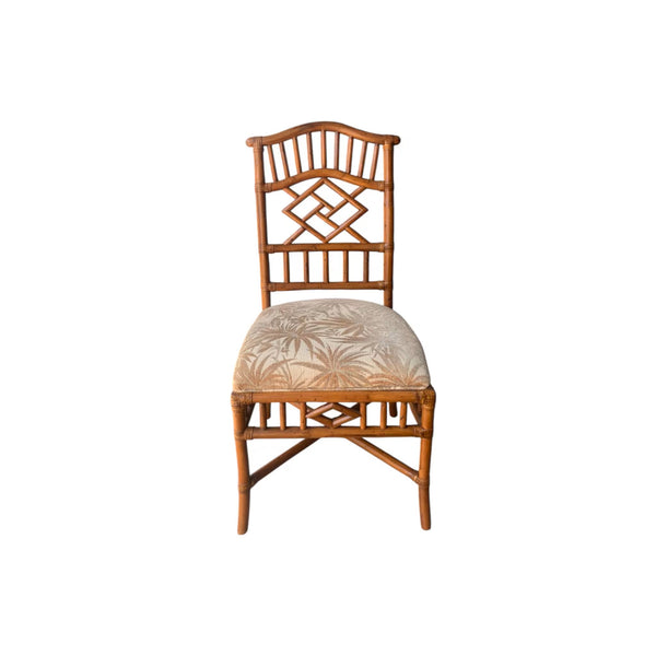 Tommy Bahama Writing desk single drawer with Chippendale bamboo chair