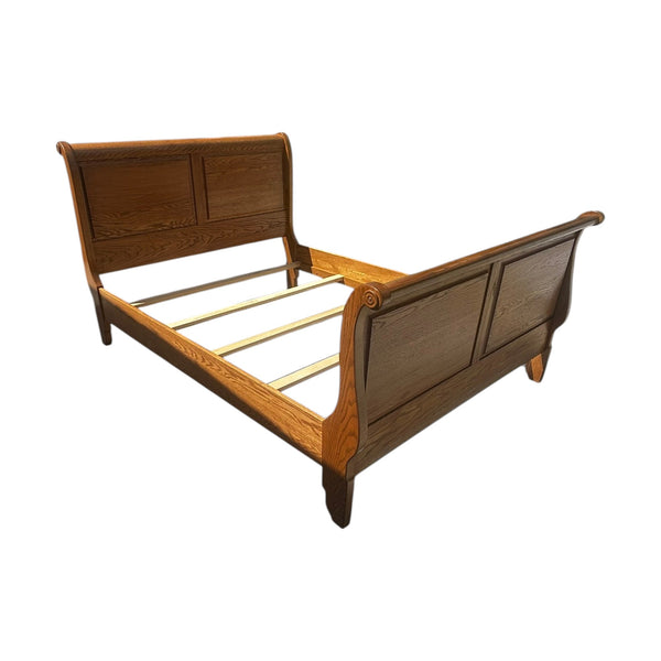 Simply Amish Homestead Sleigh Bed Oak Queen size