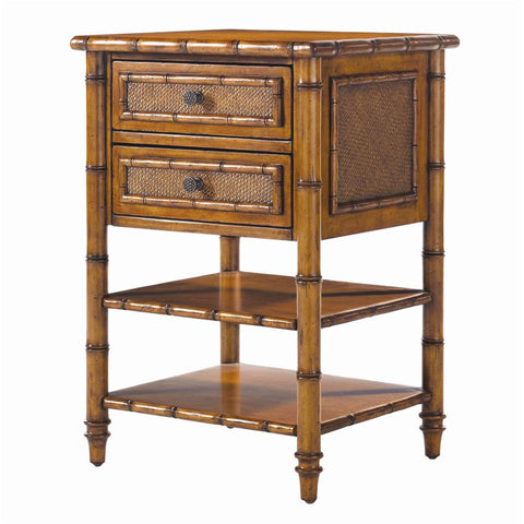 Tommy Bahama Ginger Island Bedside Chest/ Nightstand with Woven Accents