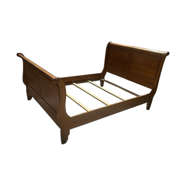 Simply Amish Homestead Sleigh Bed Oak Queen size