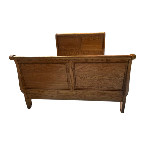 Simply Amish Homestead Sleigh Bed Oak Queen size