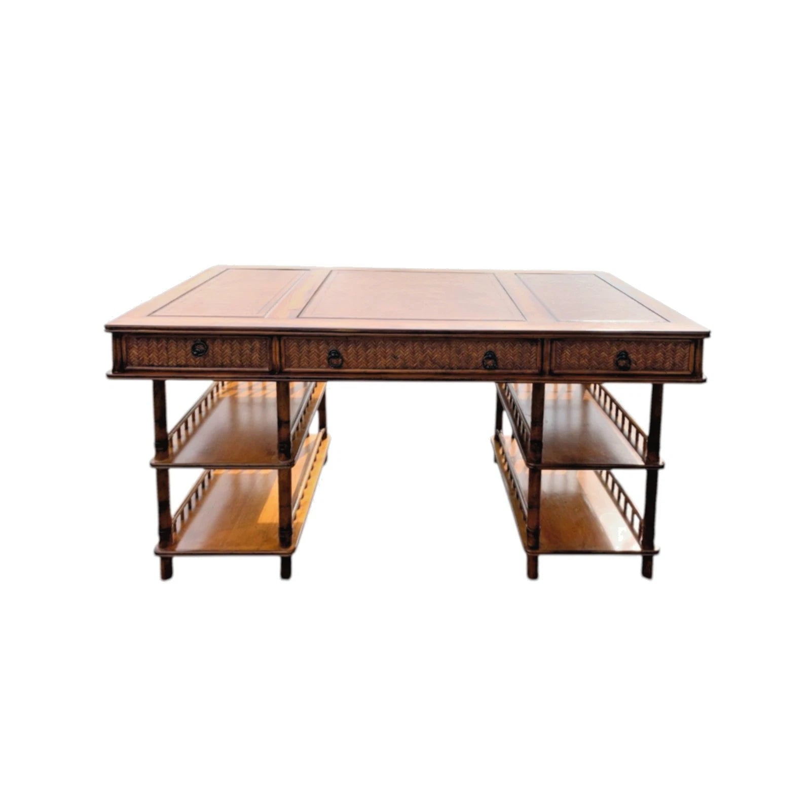 Tommy Bahama British Colonial Bamboo and Rattan Desk