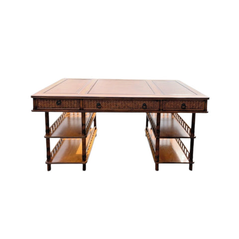 Tommy Bahama British Colonial Bamboo and Rattan Desk