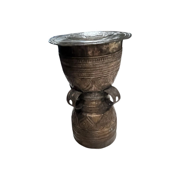 Bronze Rain Drum "Moko or Nekara Pejeng drum from Southeast Asia Heart Motif