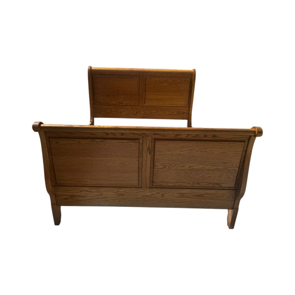 Simply Amish Homestead Sleigh Bed Oak Queen size