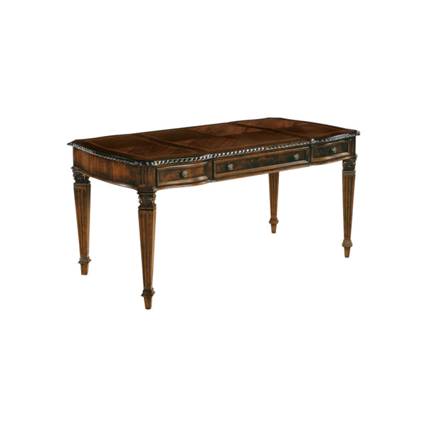 Hekman Old World Burl Wood & Walnut Ansley Rectangular Writing Desk