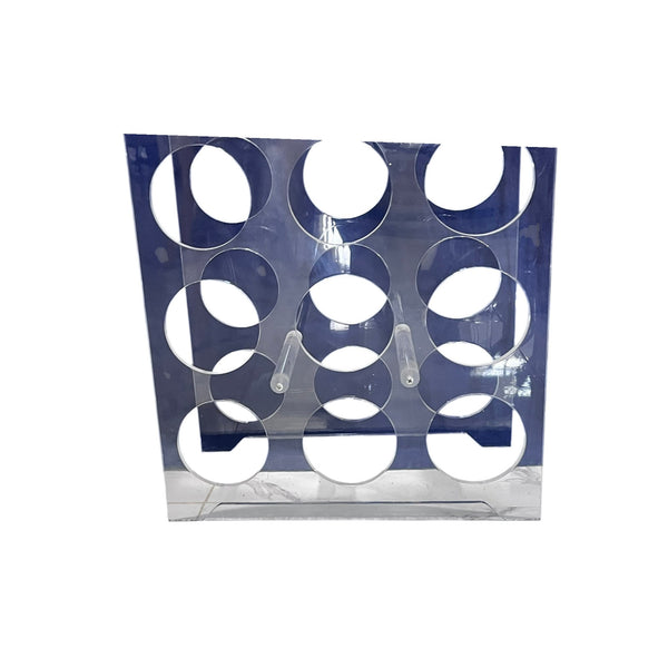 Vintage Modular Lucite Acrylic Floor Wine Rack, 21 bottles