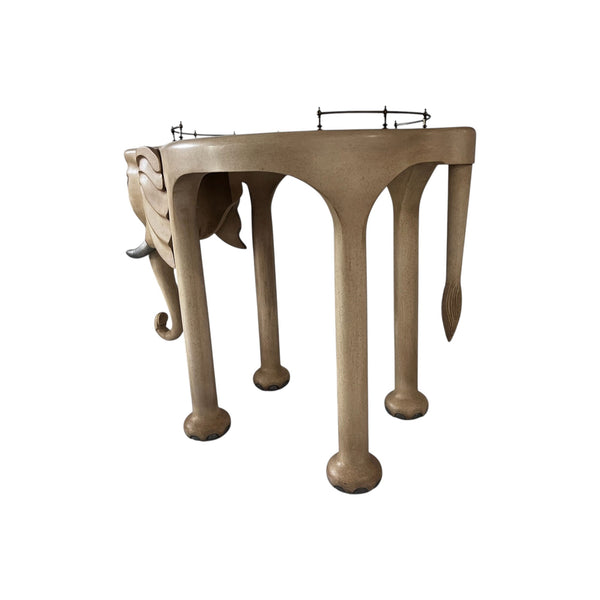 Hollywood regency Marge Carson Elephant Bar cart Rolling Table