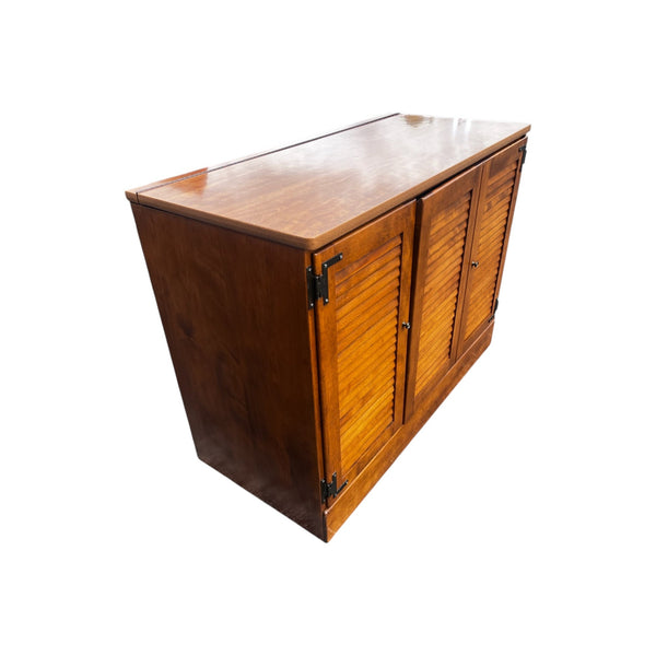 Mid Century Modern Stereo Cabinet, Ethan Allen Heirloom Nutmeg Maple Cabinet