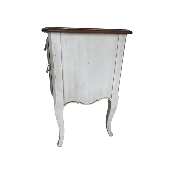 Ethan Allen French Country Nightstand End Side Table Antique White