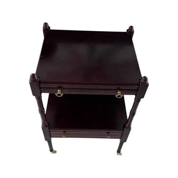 Vintage Bombay Regency Style Two Tier Side End Table 1980’s