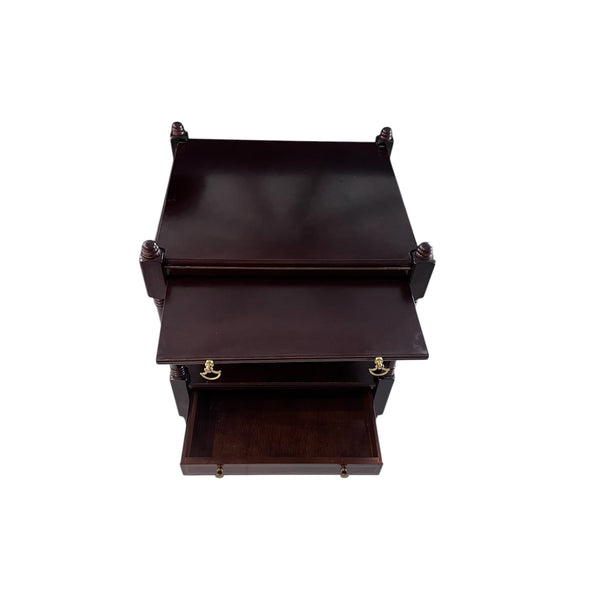 Vintage Bombay Regency Style Two Tier Side End Table 1980’s