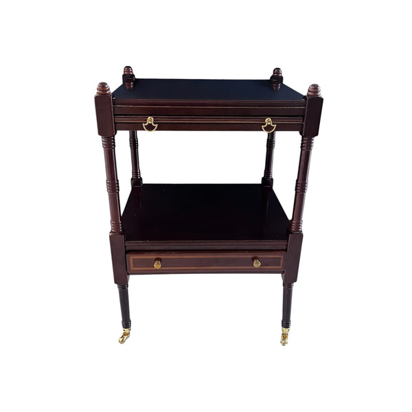 Vintage Bombay Regency Style Two Tier Side End Table 1980’s