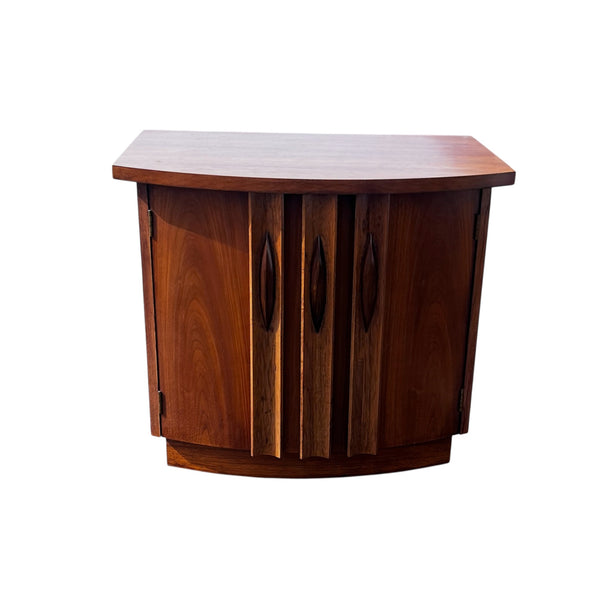 Mid-Century Brutalist Diamond Nightstand by Thomasville Furniture
