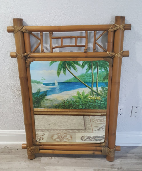 Real Bamboo Wall mirror Tropical style