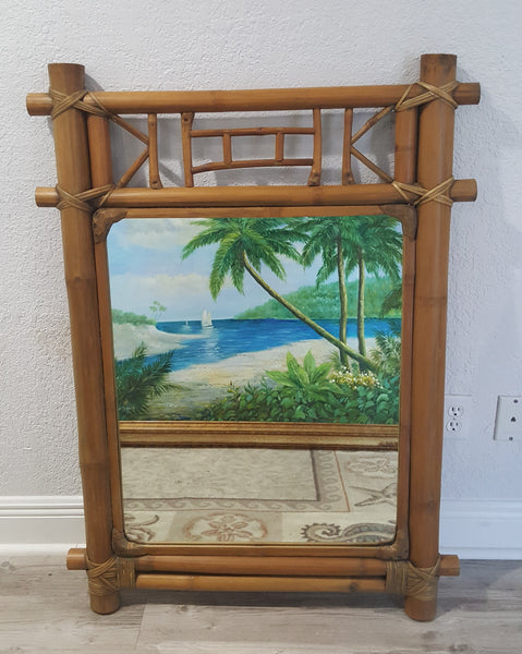 Real Bamboo Wall mirror Tropical style