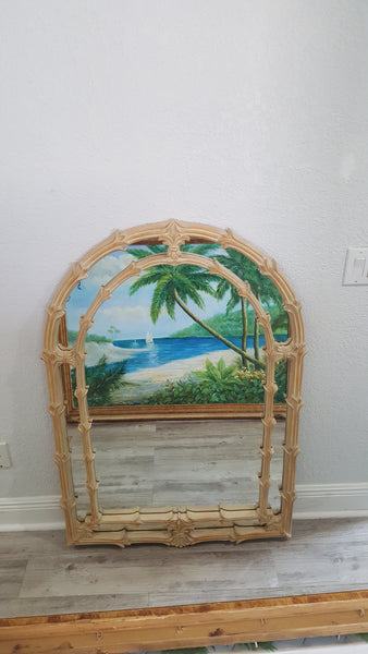 Palm Frond Arched Wall Mirror after Serge Roche Gampel Stoll