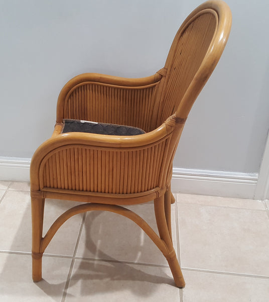 Wicker by Henry link Split bamboo captain chair