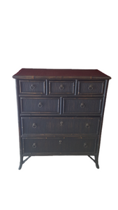 Tommy Bahama Chest of drawers split bamboo pencil reed