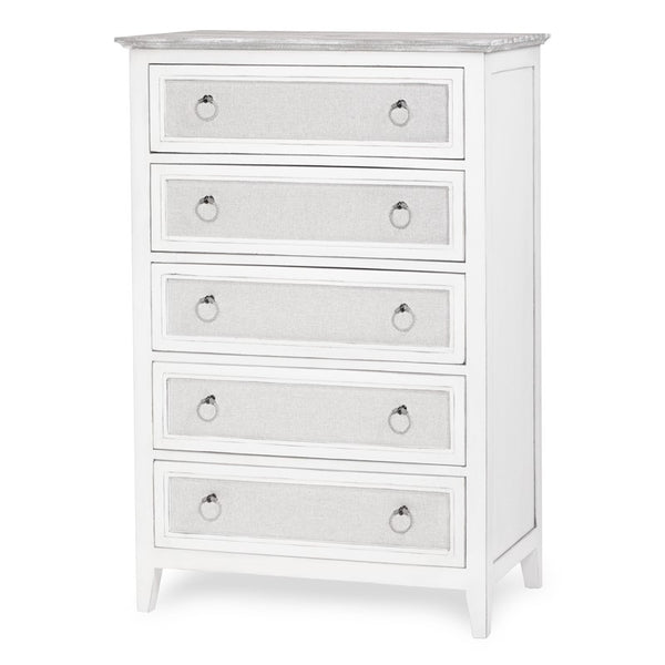 Captiva Island 5-Drawer Chest Gray